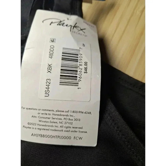 Playtex US4423 Front Close No Poke Dreamwire Bra 48DDD - Picture 3 of 6